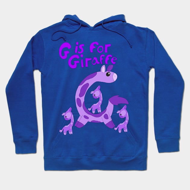 G is for Giraffe Hoodie by Spectrumsketch